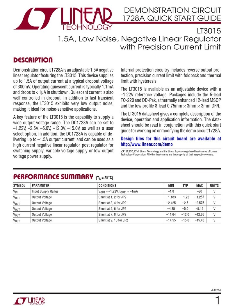 Linear Technology LT3015 User manual