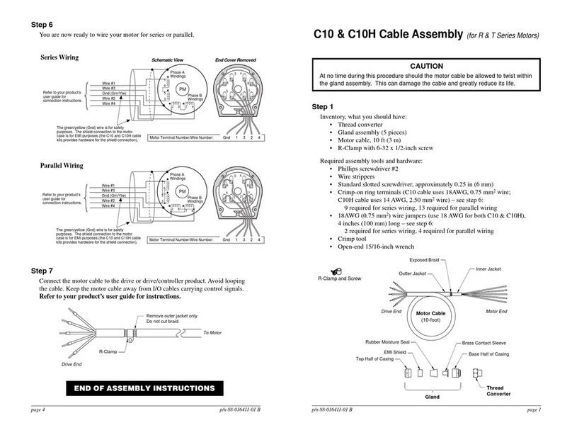 Parker C10 Cable Assembly
