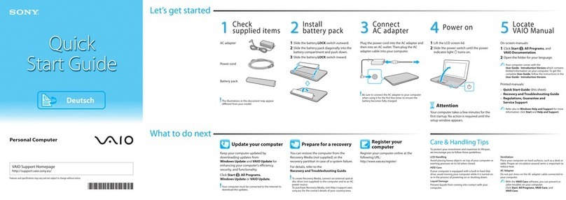 Sony VAIO VPCM1 Series User manual