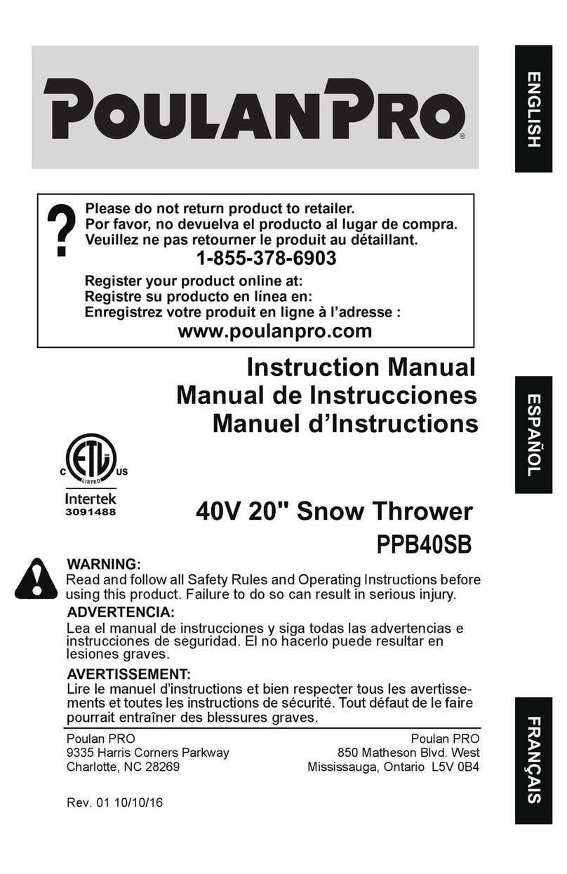 Poulan Pro PPB40SB instruction manual
