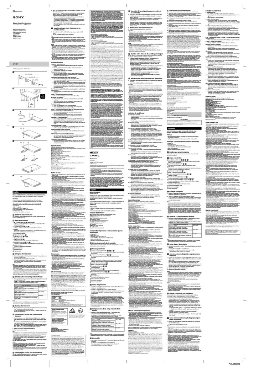 Sony MP-CD1 operating instructions
