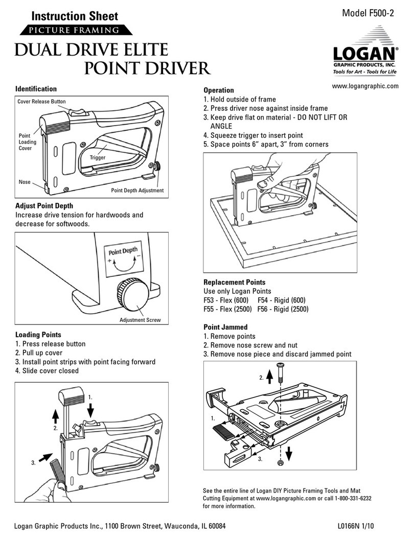 Logan Graphic Products F500-2 instruction sheet