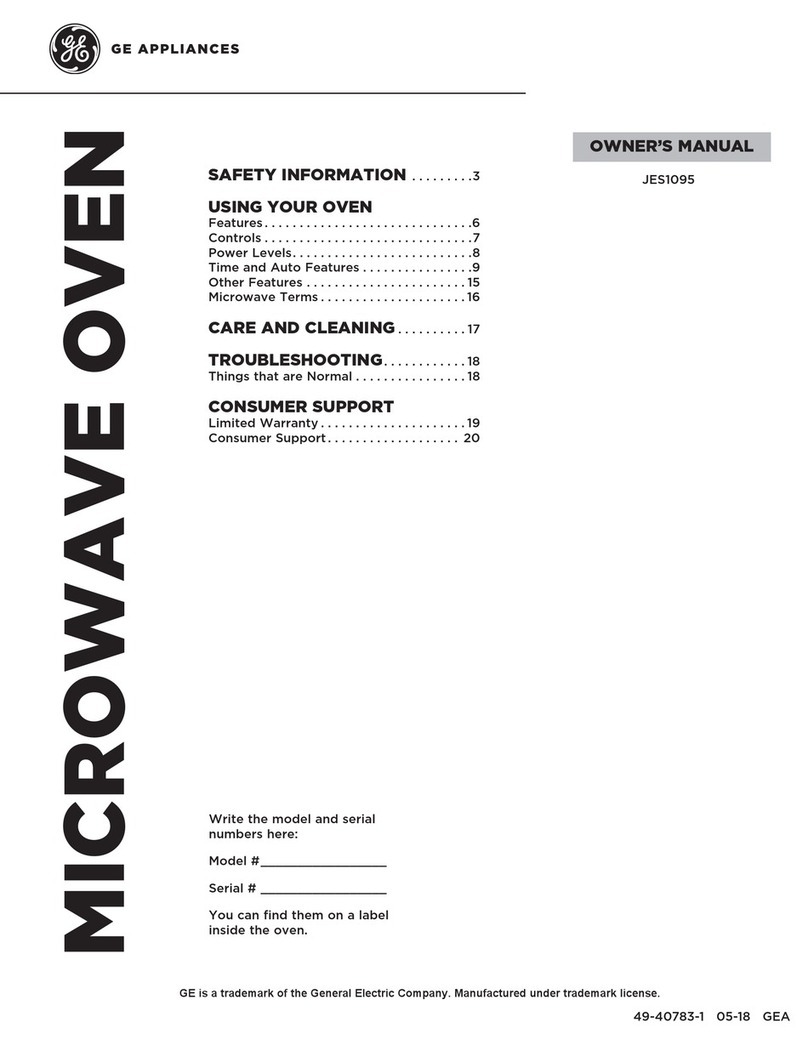 GE JES1095 User manual