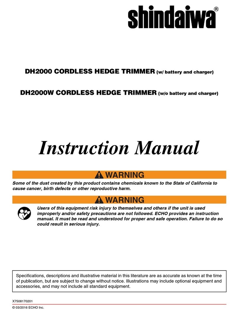 Shindaiwa DH2000 User manual