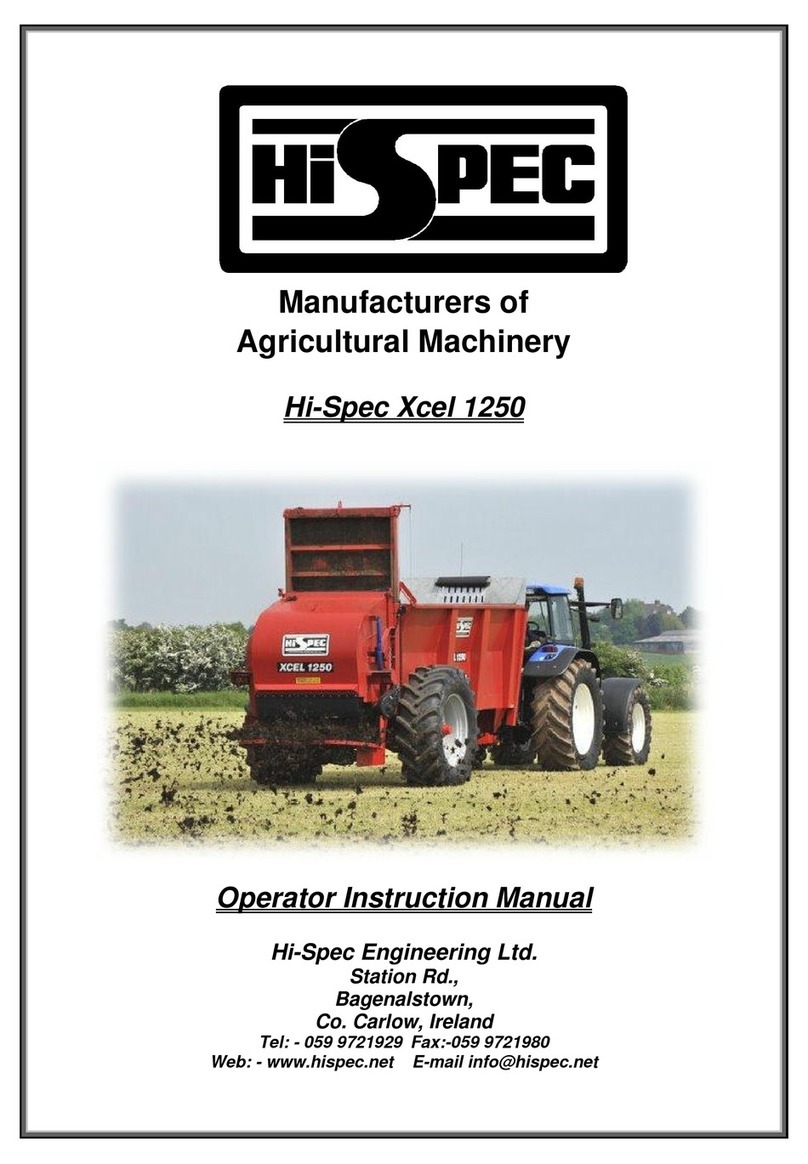Hi-Spec Xcel 1250 Operator's instruction manual Hi-Spec Xcel 1250 Operator's instruction manual