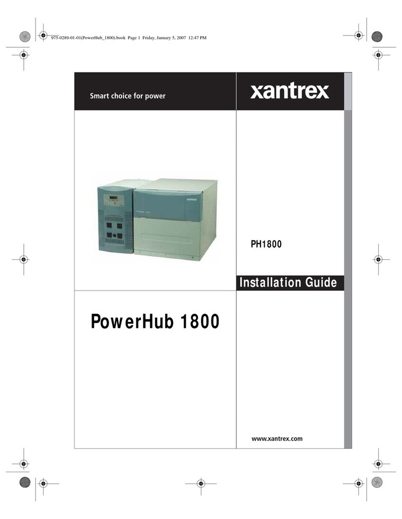 Xantrex PowerHub 1800 installation guide
