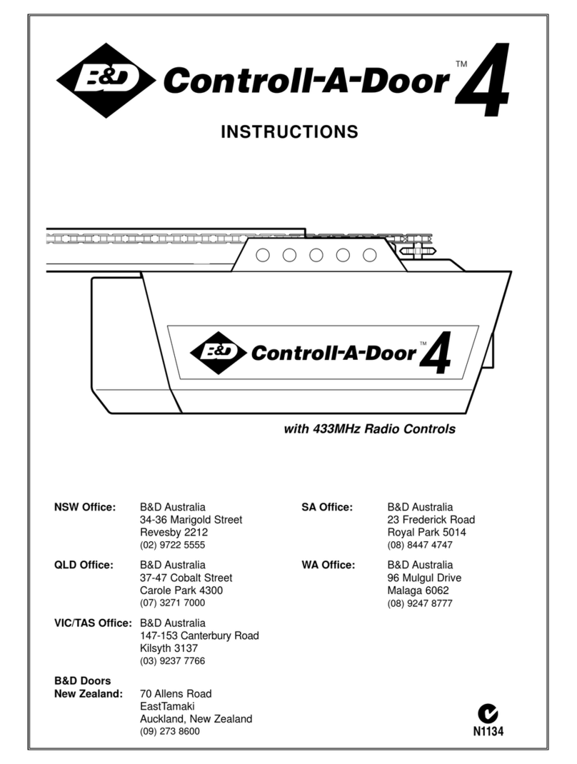 B&D Controll-A-Door 4 instructions