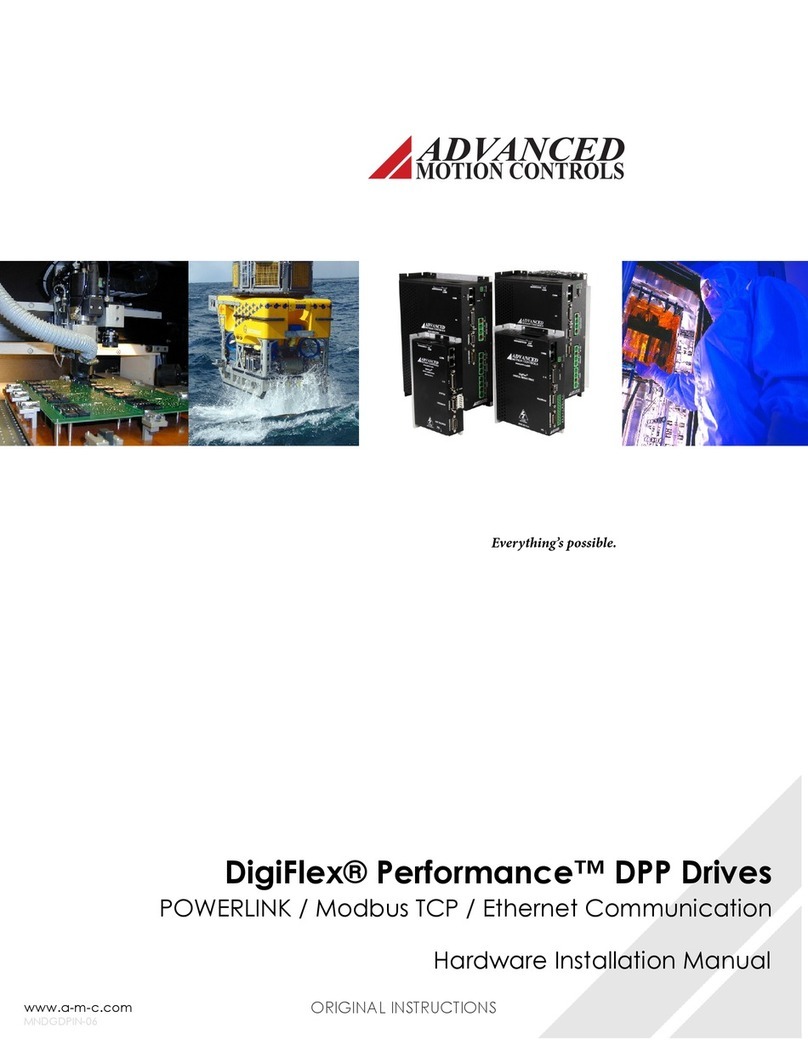 ADADVANCED Motion Controls DigiFlex Performance Hardware installation manual