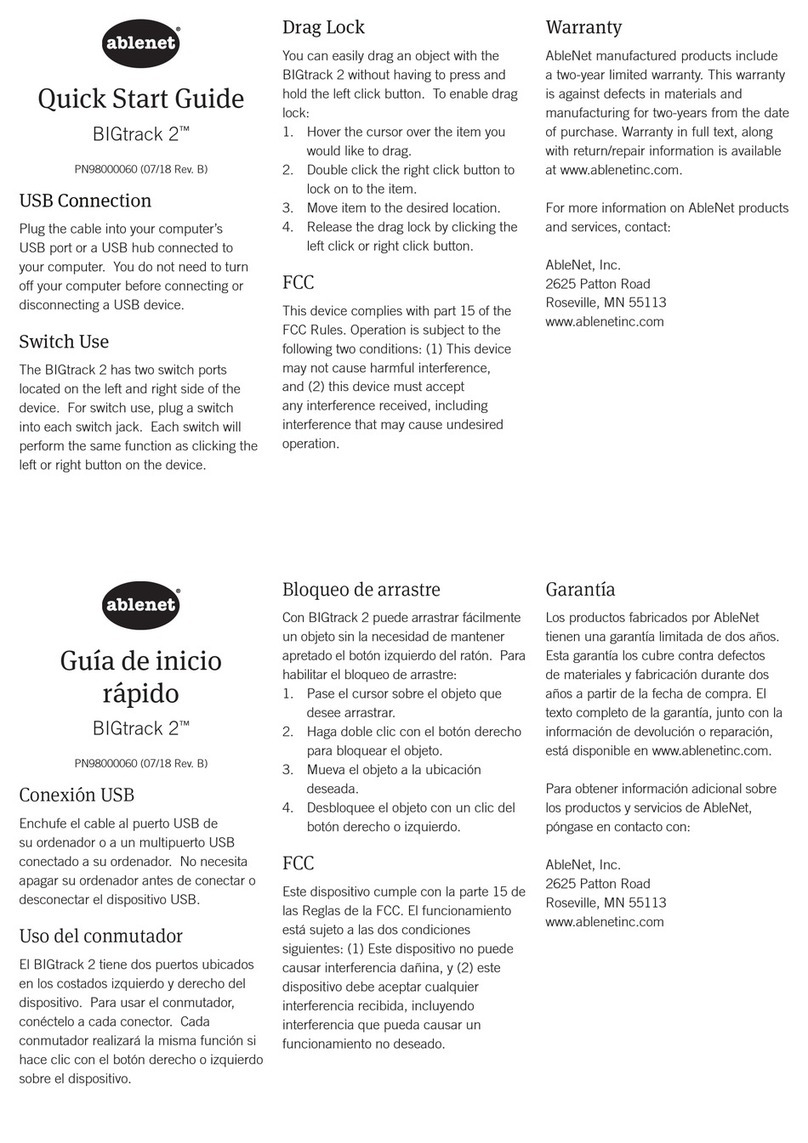 AbleNet BIGtrack 2 quick start guide