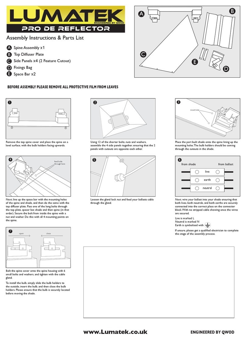 Lumatek Pro DE Reflector Datasheet