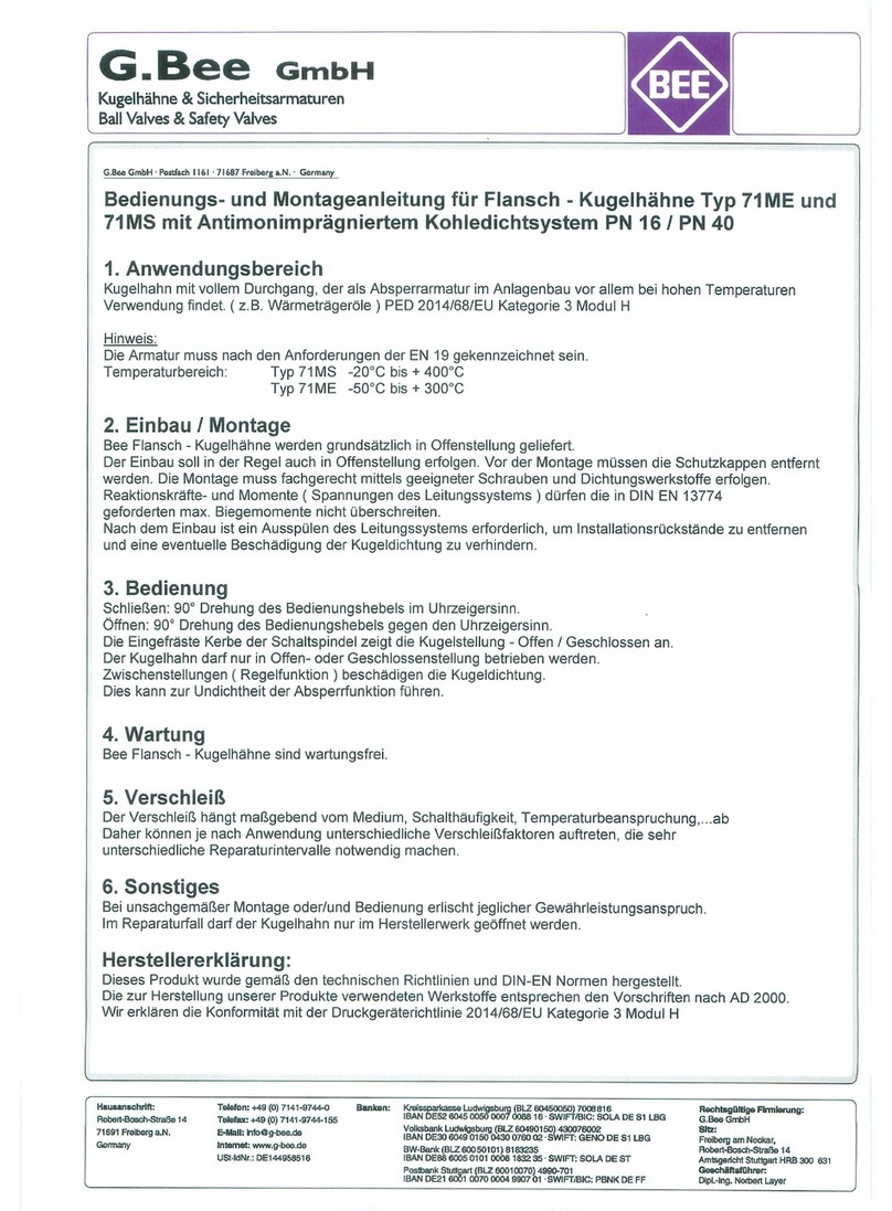 bee 71MS Operating and assembly instruction
