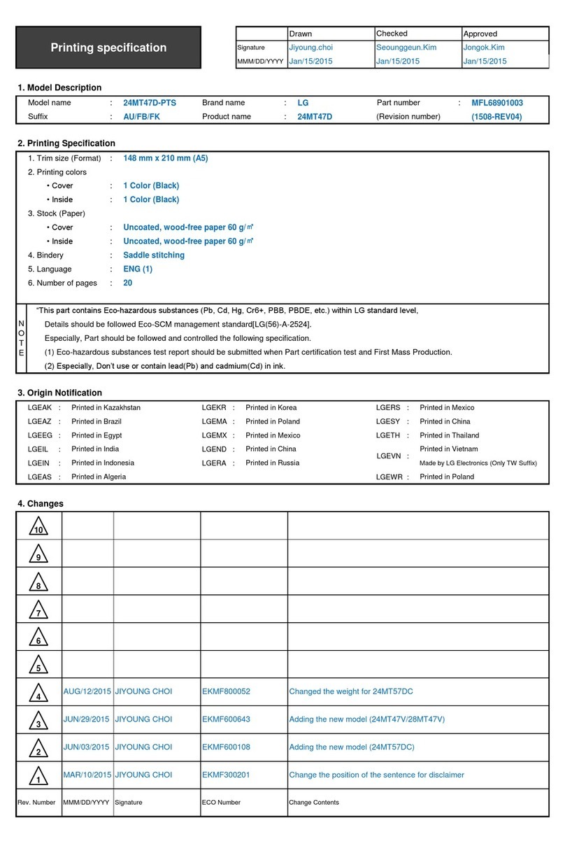 LG 24MT57DC User manual