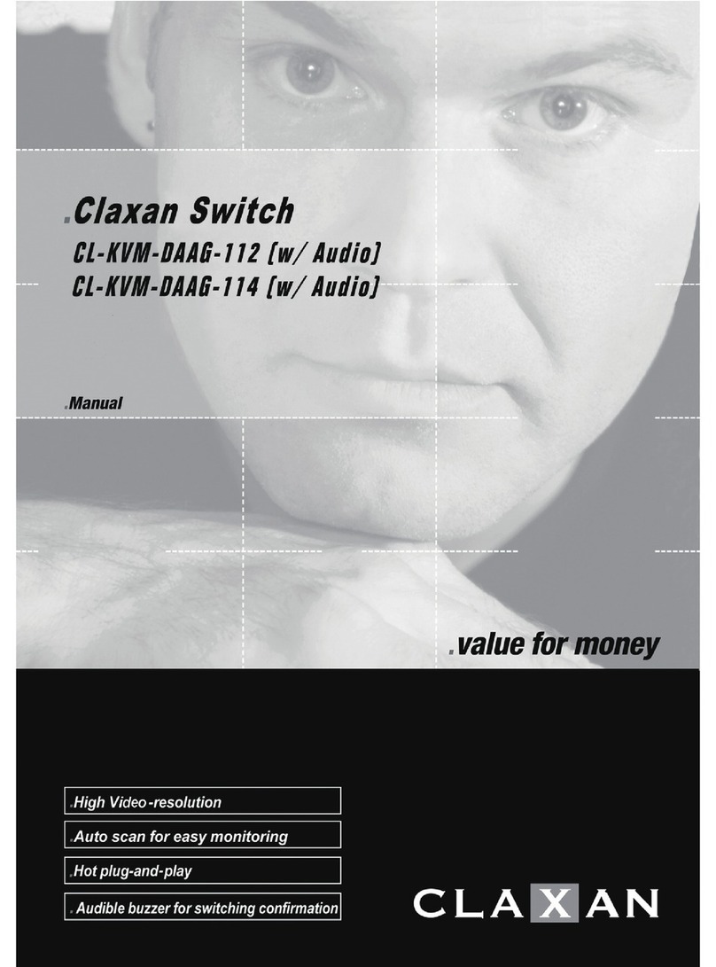 Claxan CL-KVM-DAAG-114 user manual