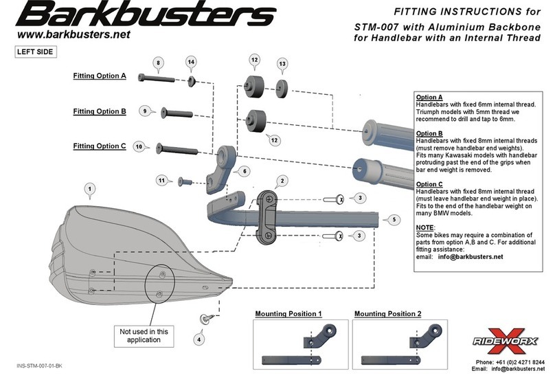 Barkbusters Storm STM-007 Fitting instructions