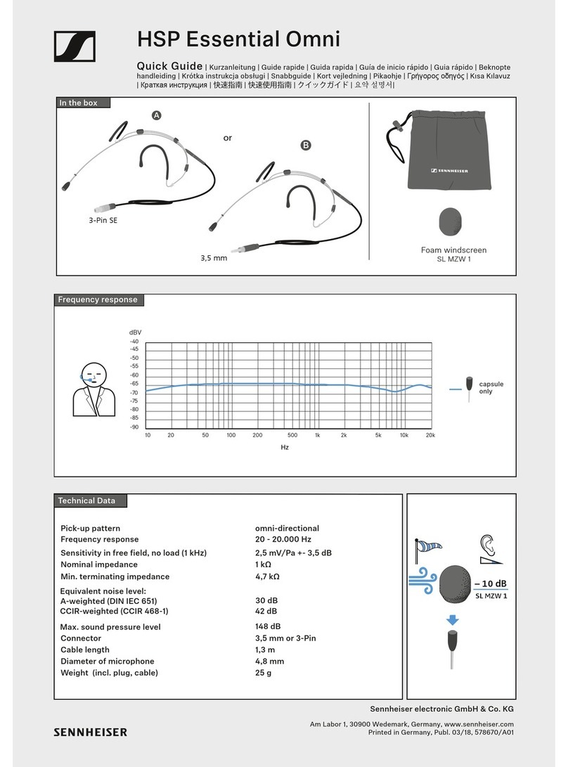 Sennheiser HSP Essential Omni User manual Sennheiser HSP Essential Omni User manual