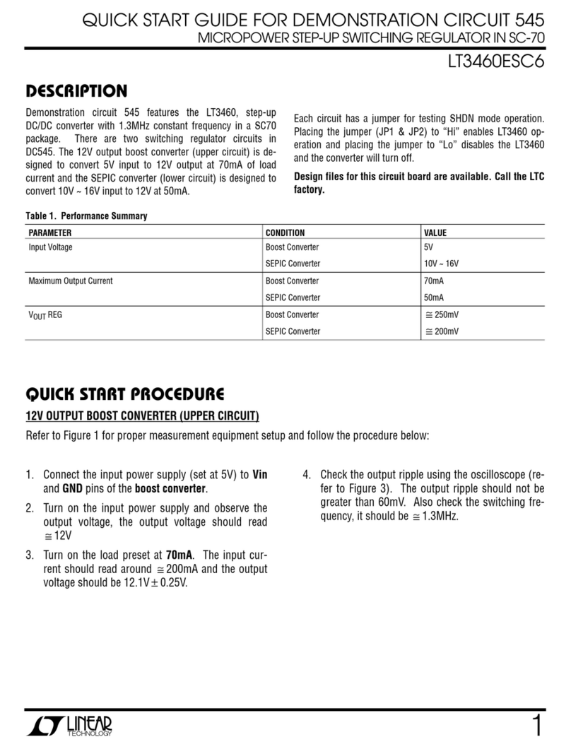 Linear Technology LT3460ESC6 User manual