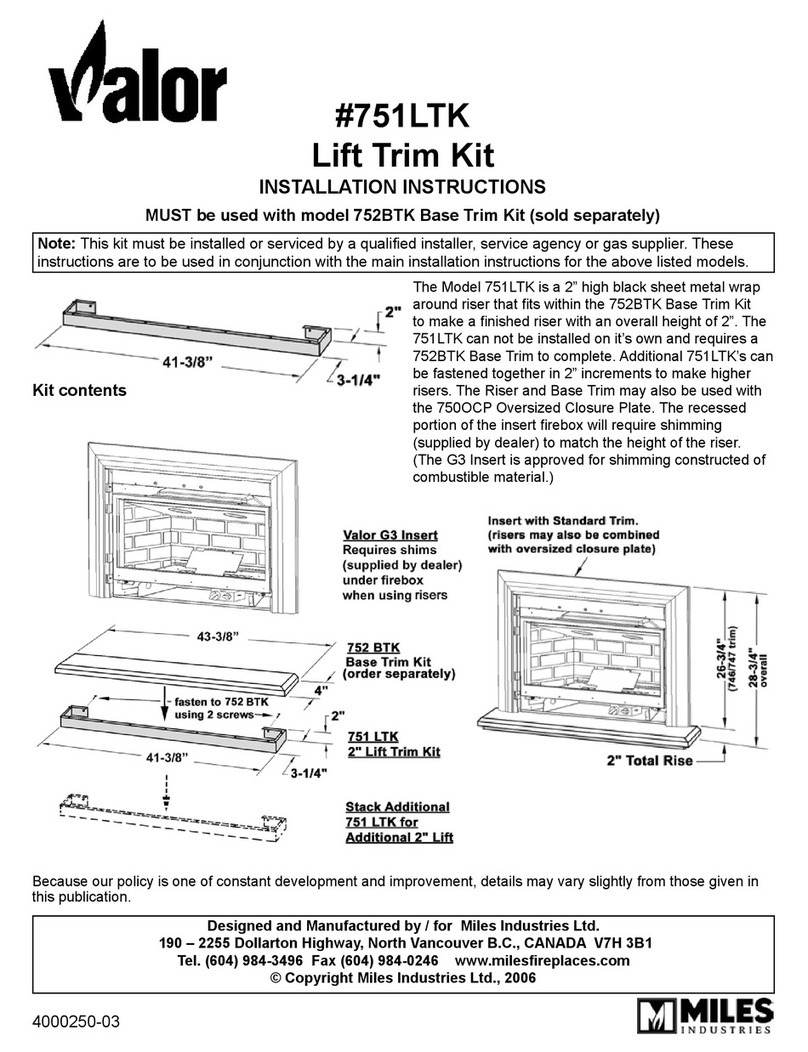 Valor 751LTK User manual