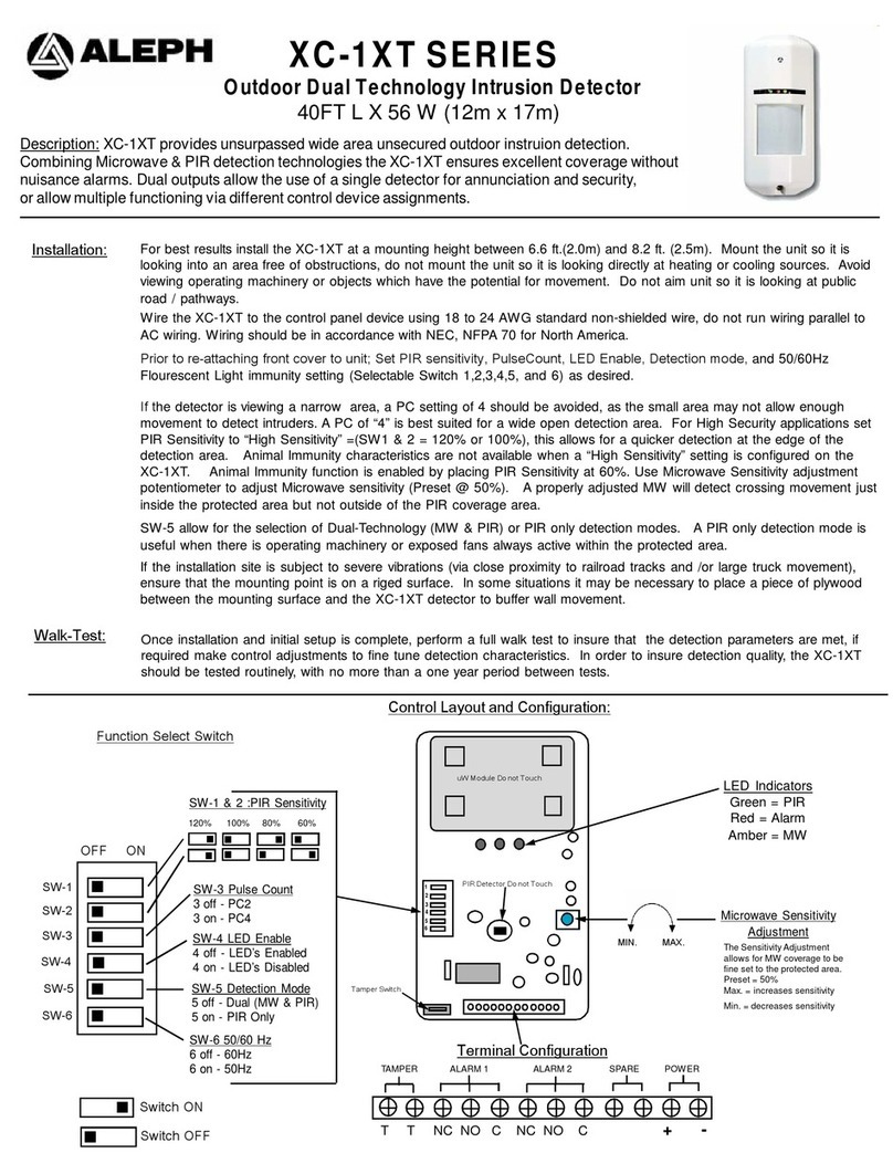 Aleph XC-1XTEU manual