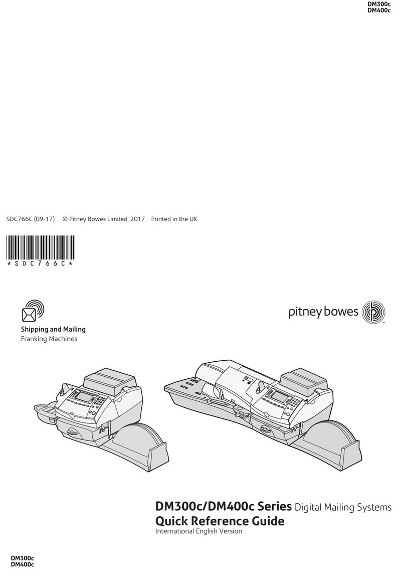 Pitney Bowes DM300c series User manual Pitney Bowes DM300c series User manual