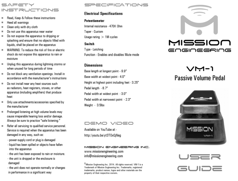 Mission VM-1 User manual