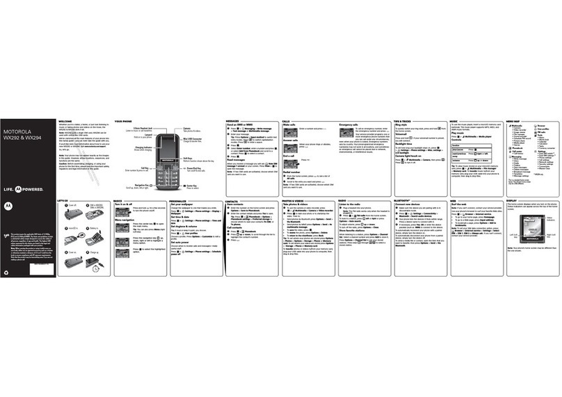 Motorola WX292 User manual