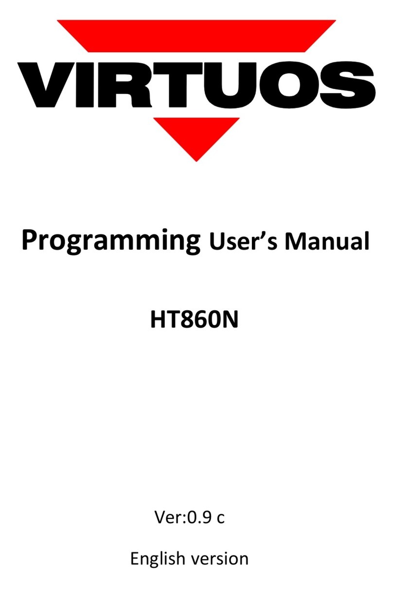 Virtuos HT860N Programming User's Manual