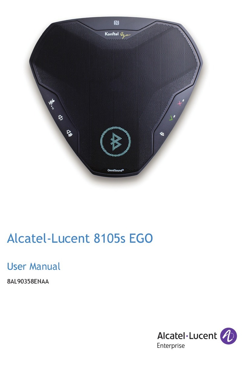 Alcatel-Lucent Konftel EGO 8105s OmniSound User manual
