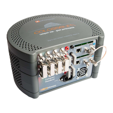 Johansson Colosseum 8500 user manual