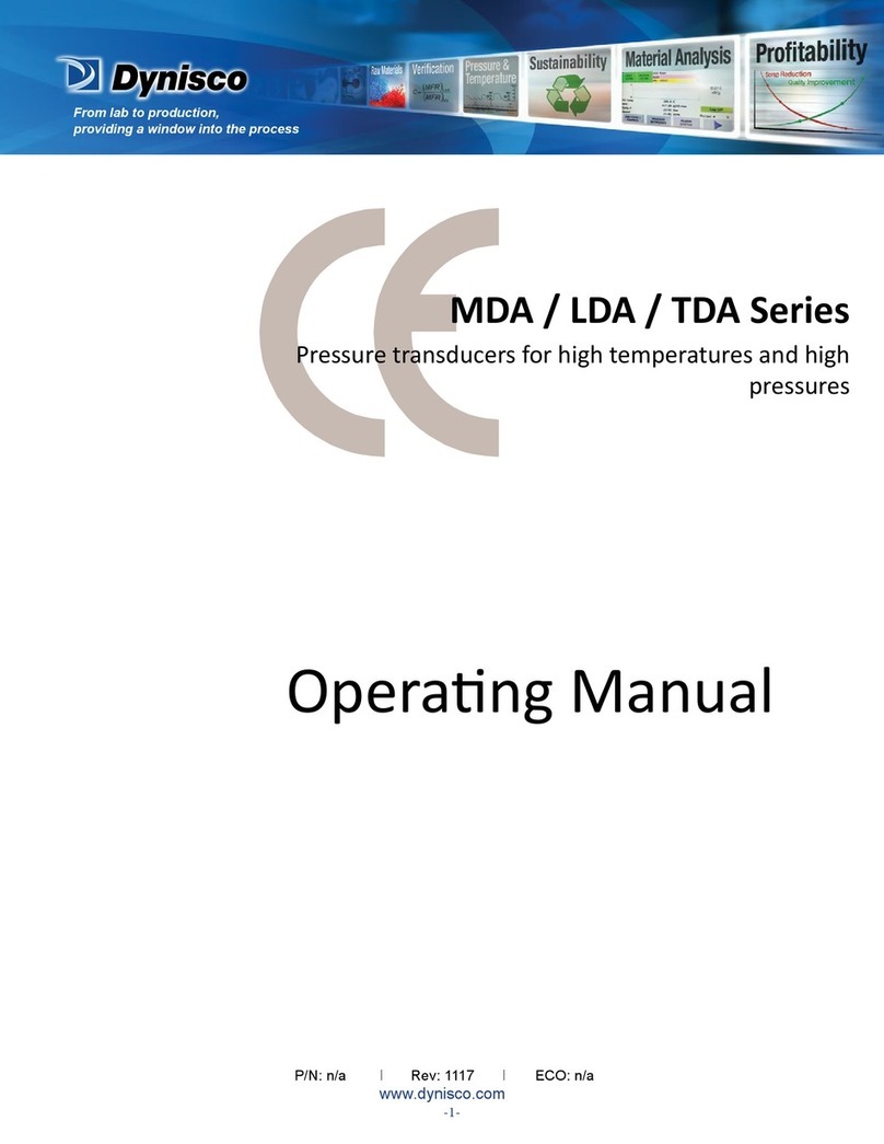 Dynisco MDT 420 operating manual Dynisco MDT 420 operating manual