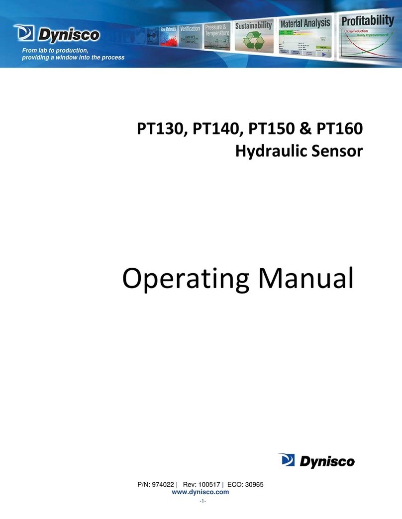 Dynisco PT130 operating manual