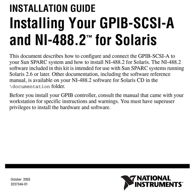 National Instruments GPIB-SCSI-A installation guide
