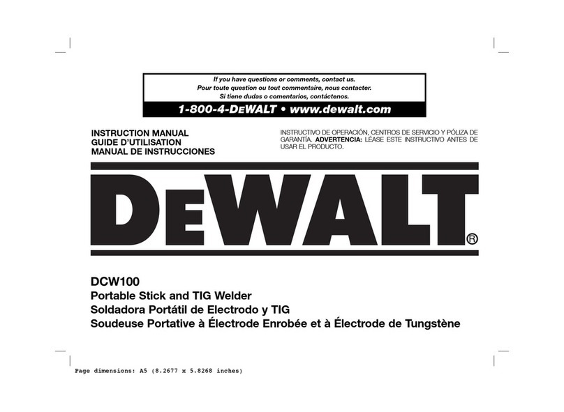 DeWalt DCW100 instruction manual