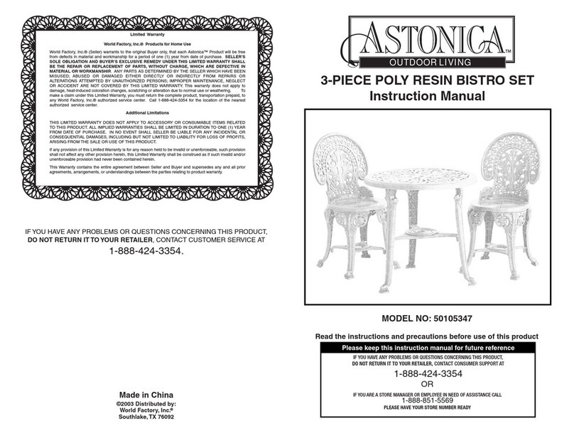 Astonica 50105347 instruction manual Astonica 50105347 instruction manual