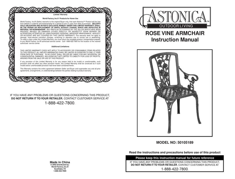 Astonica 50105189 User manual