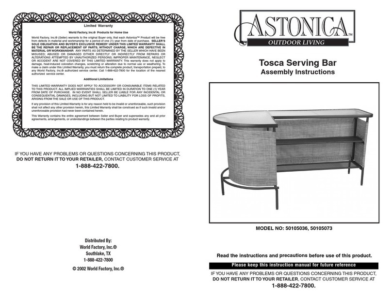 Astonica 50105036 Assembly instructions Astonica 50105036 Assembly instructions