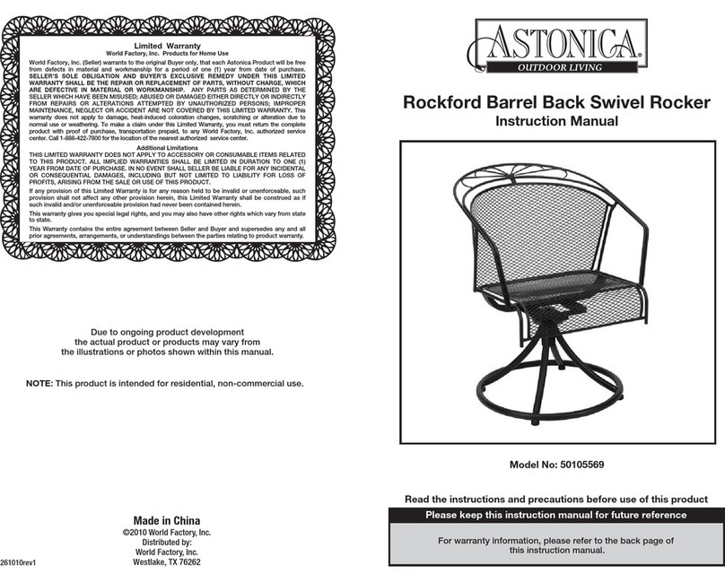 Astonica 50105569 instruction manual