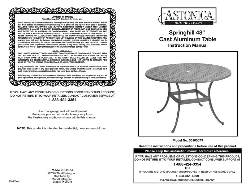 Astonica 50105573 User manual