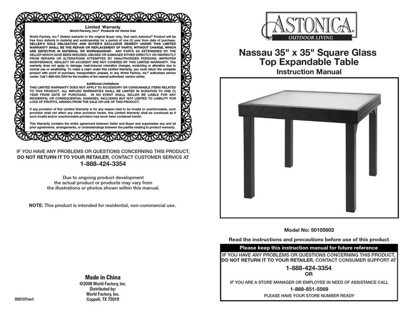 Astonica 50105602 User manual