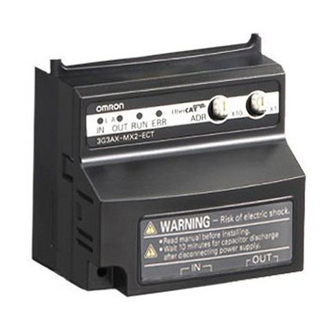 Omron 3G3AX-MX2-ECT User manual