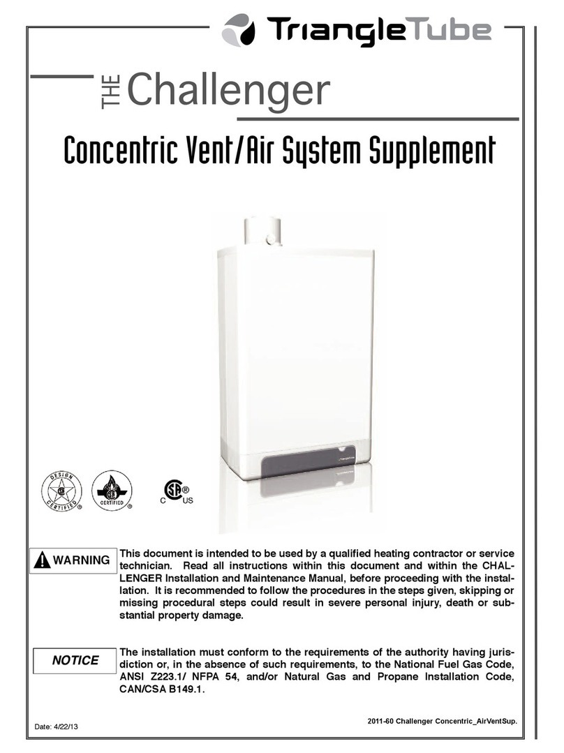 TriangleTube Challenger Installation and maintenance manual