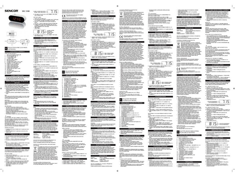 Sencor SRC 3100 User manual