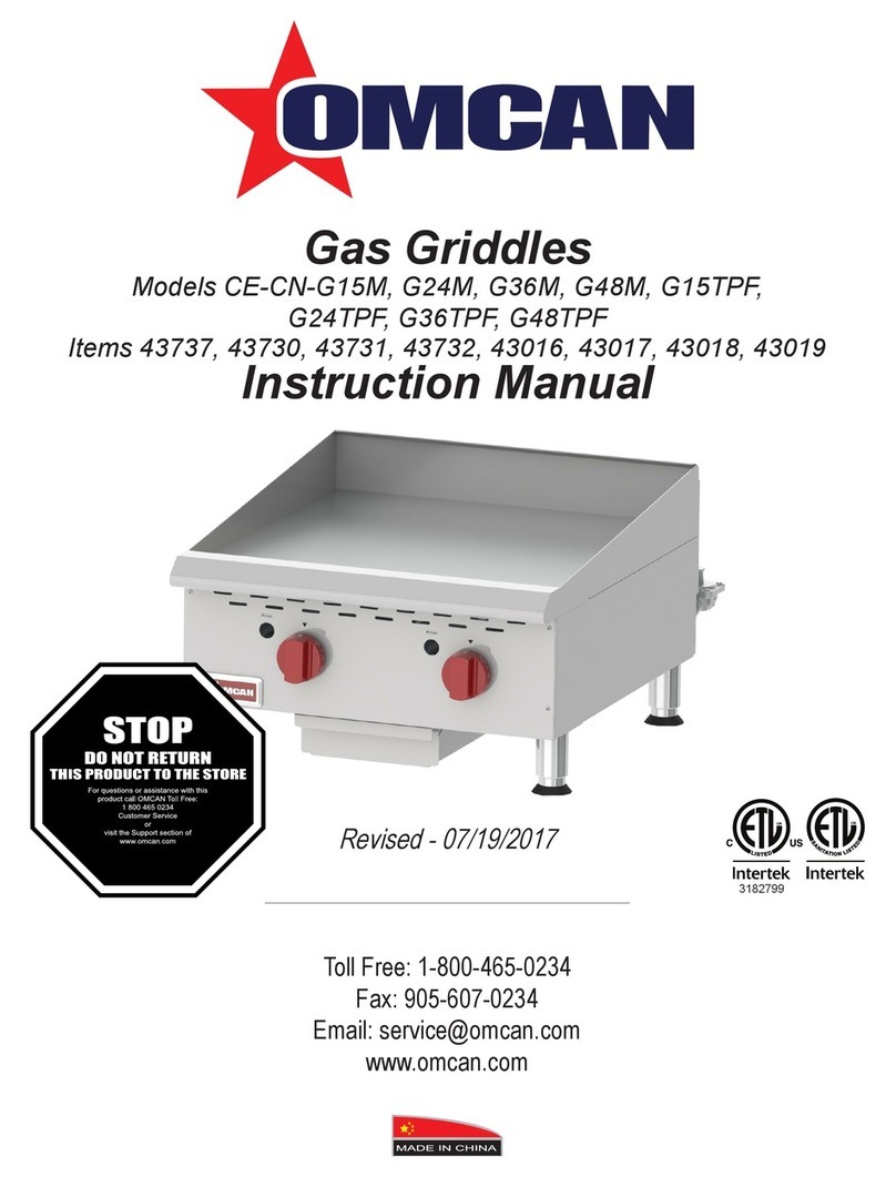 Omcan CE-CN-G15M instruction manual