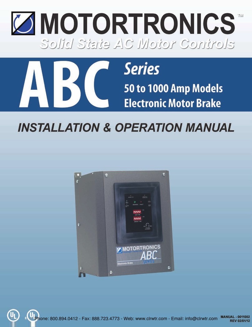 motortronics ABC-100 Installation & operation manual