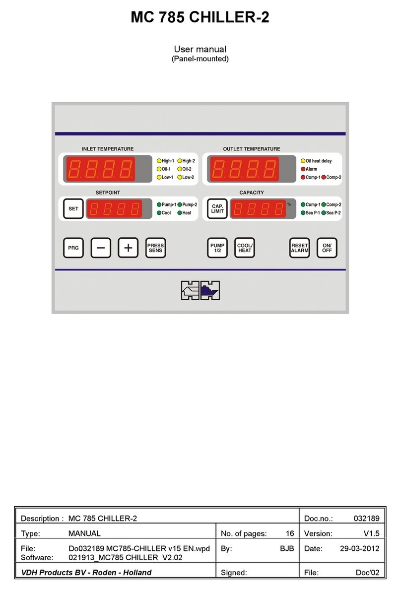VDH MC 785 CHILLER-2 user manual VDH MC 785 CHILLER-2 user manual