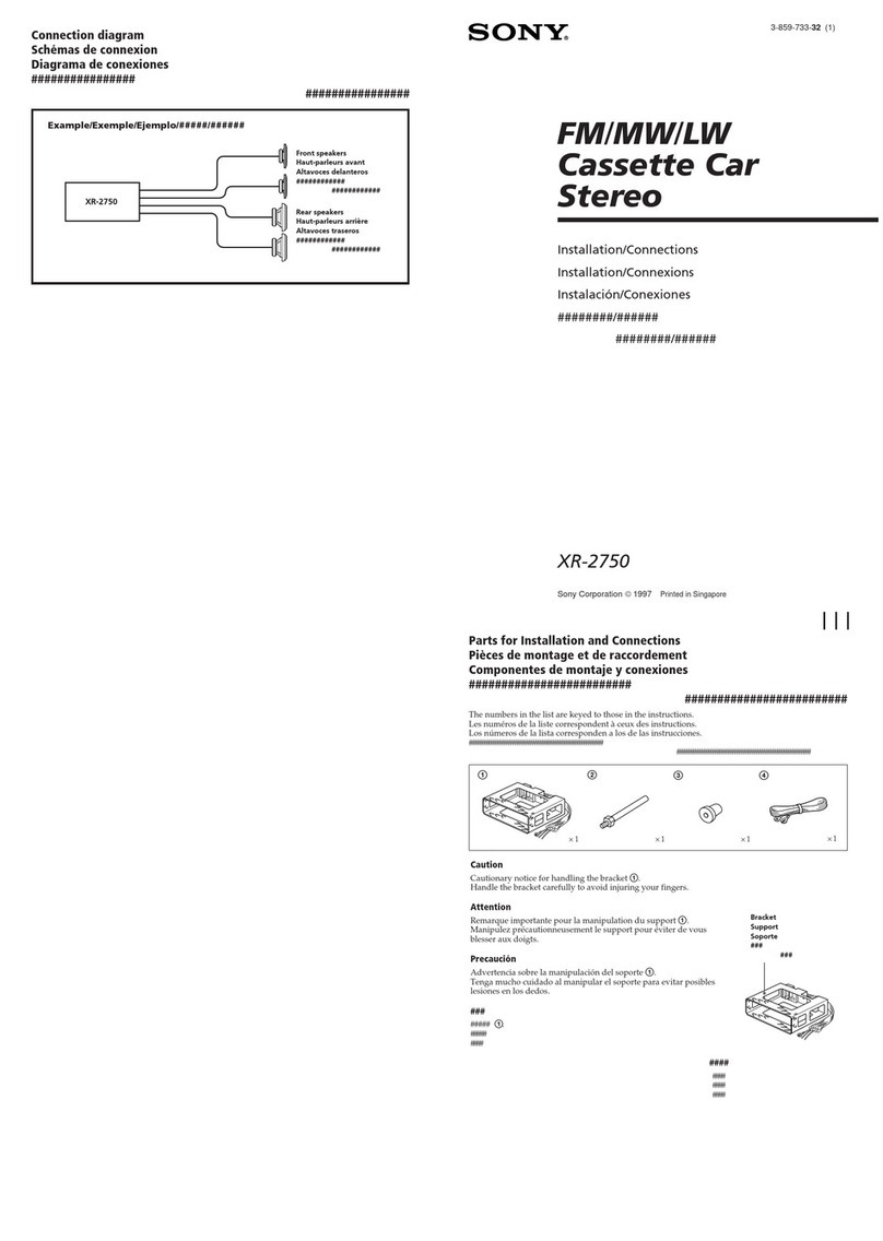 Sony XR-2750 Installation/connections
