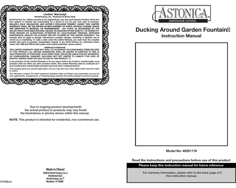 Astonica 40201119 User manual Astonica 40201119 User manual
