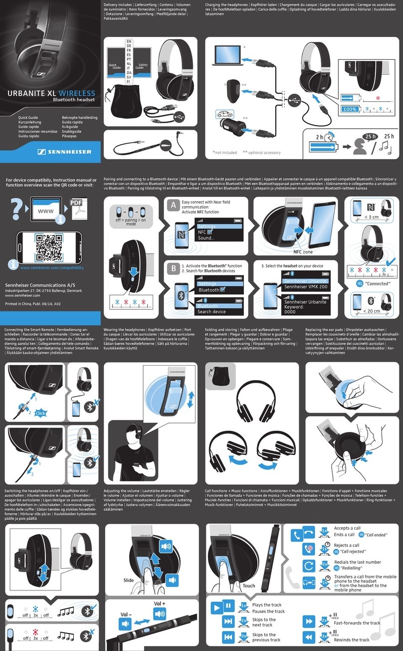 Sennheiser URBANITE XL User manual
