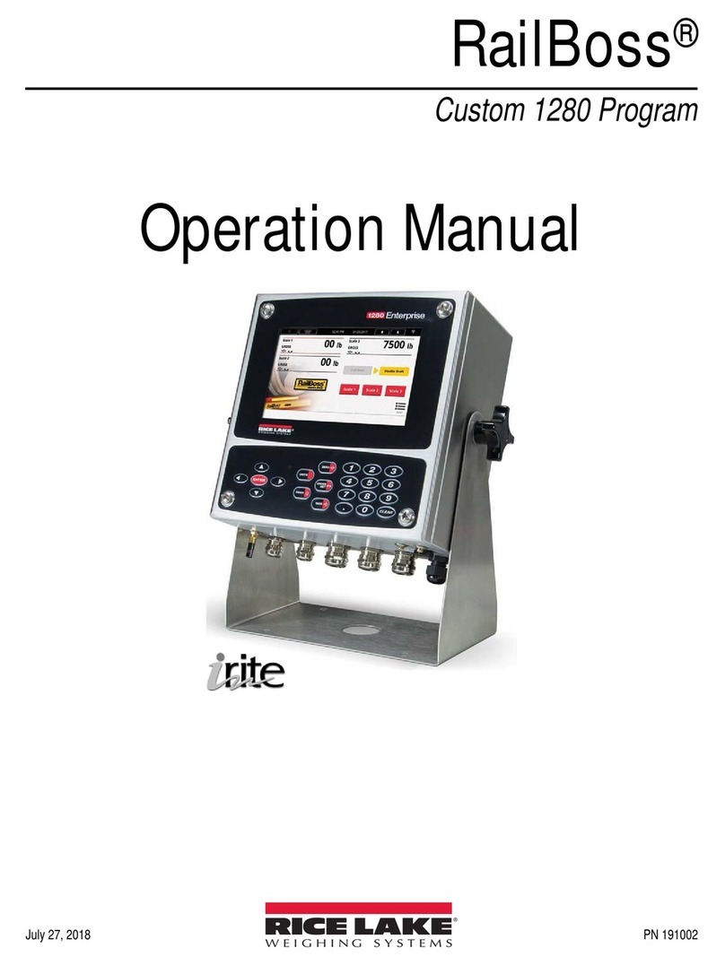 Rice Lake RailBoss 1280 Enterprise iRite User manual