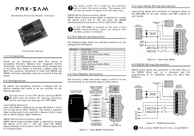ICT PRX-SAM installation manual