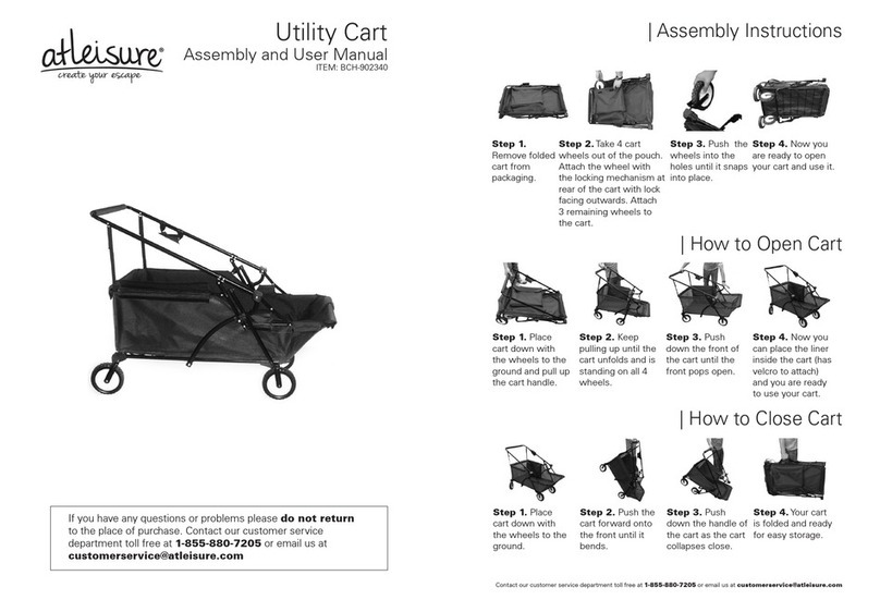 Atleisure BCH-902340 Assembly and user's manual